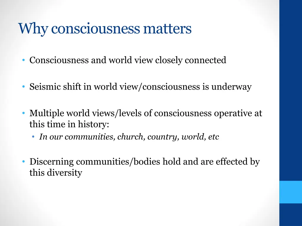 why consciousness matters