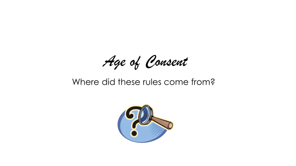 age of consent