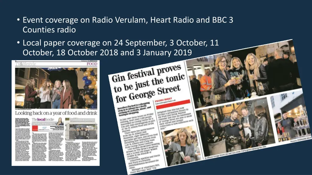 event coverage on radio verulam heart radio