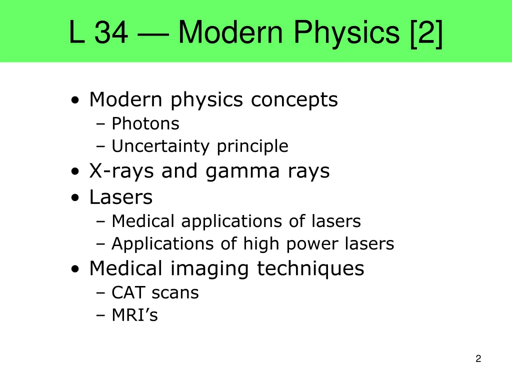 l 34 modern physics 2