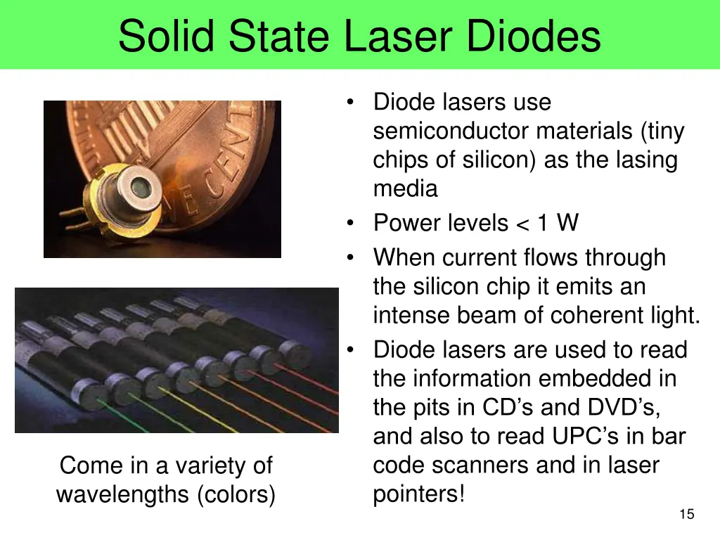 solid state laser diodes