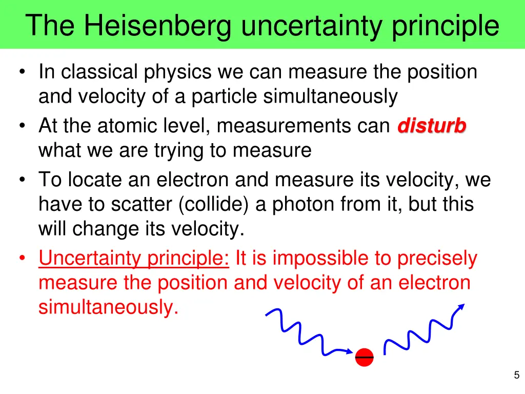 the heisenberg uncertainty principle