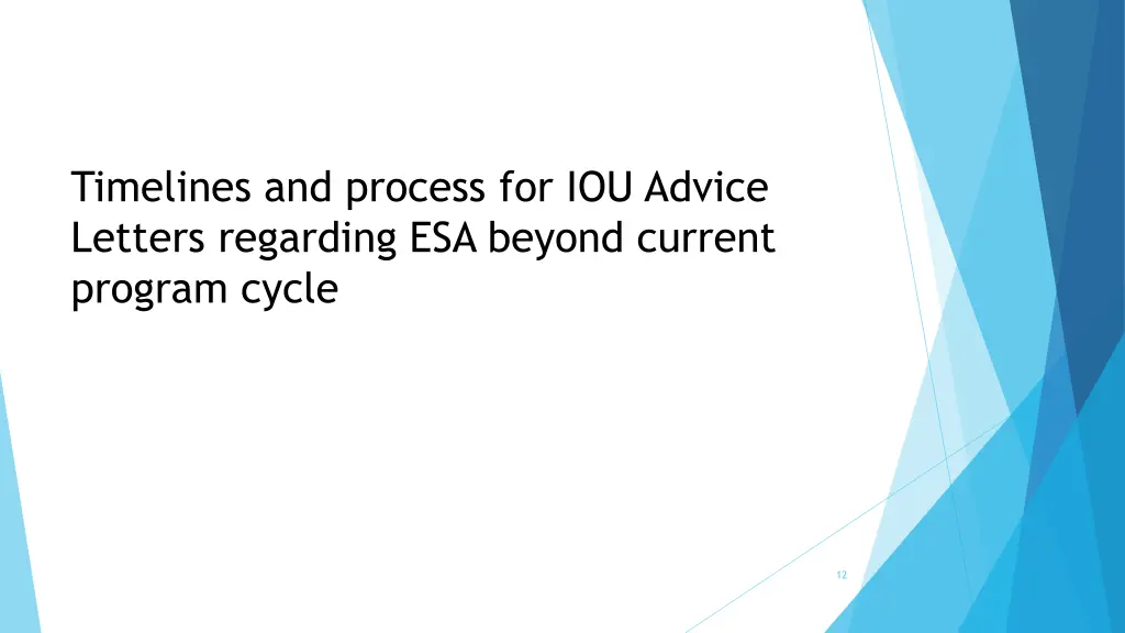 timelines and process for iou advice letters