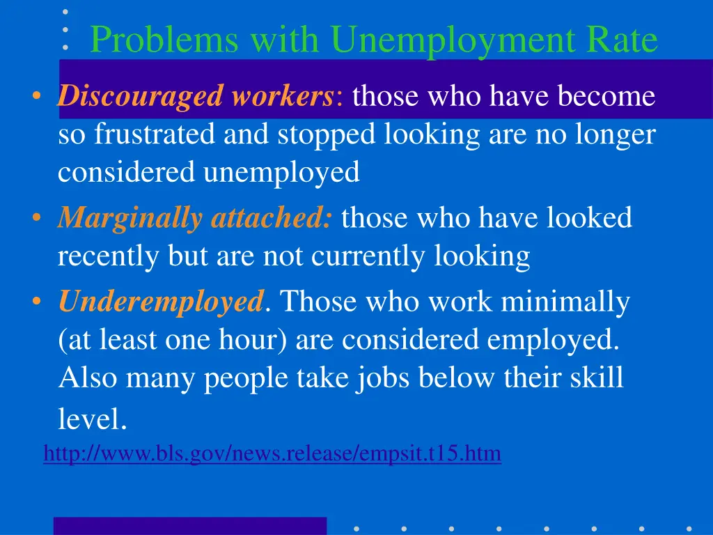 problems with unemployment rate discouraged