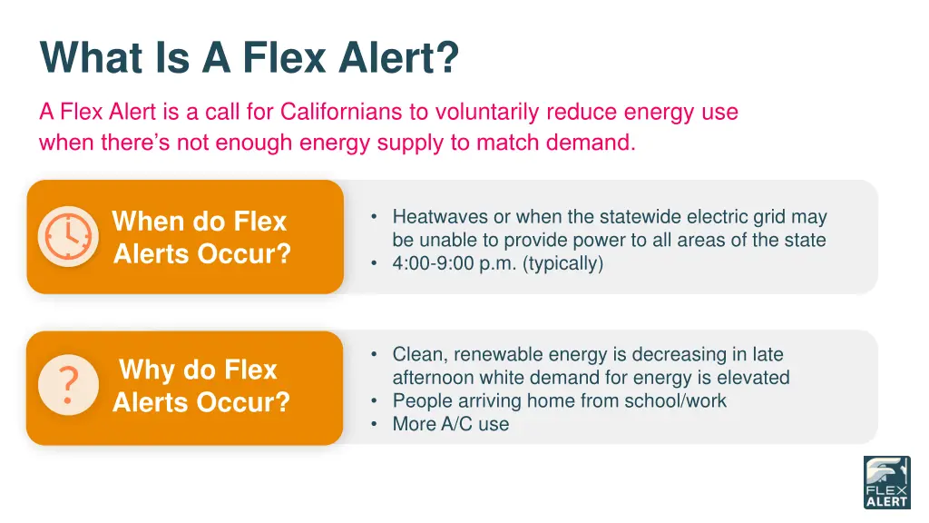 what is a flex alert