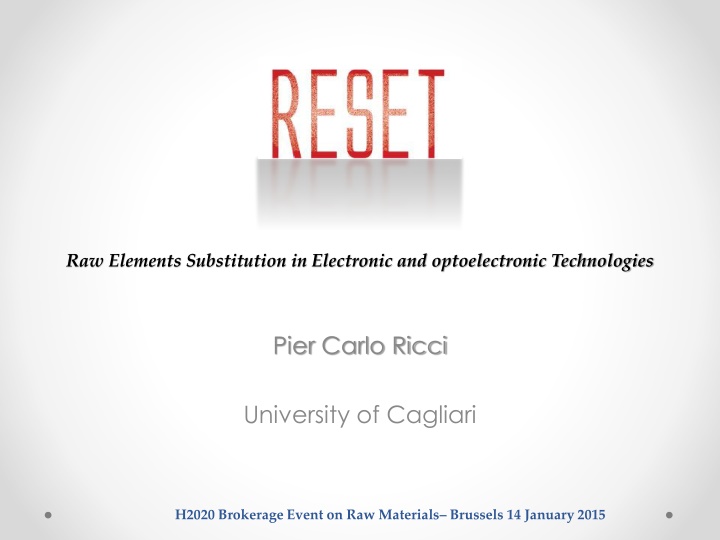 raw elements substitution in electronic