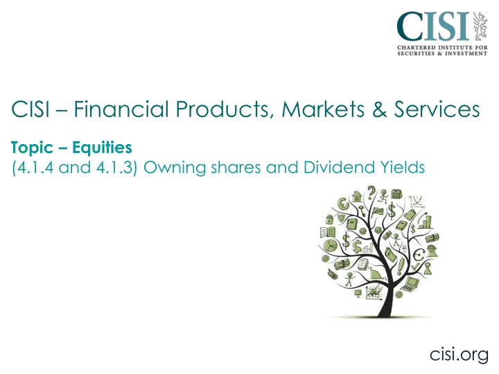 cisi financial products markets services