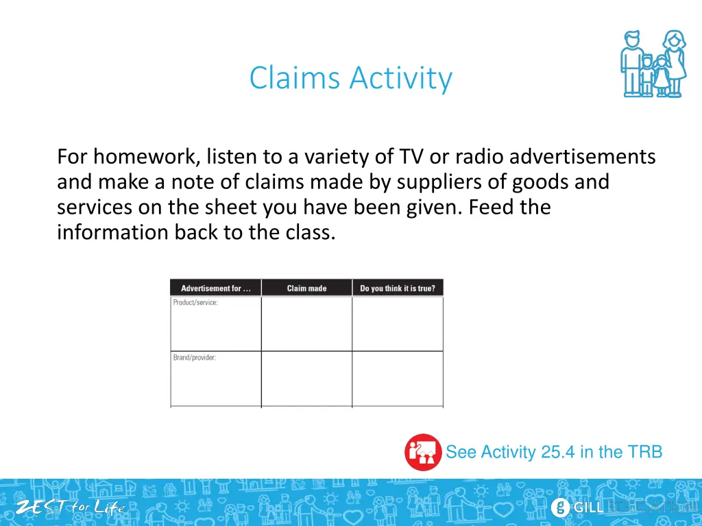 claims activity 1