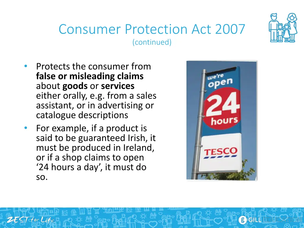 consumer protection act 2007 continued