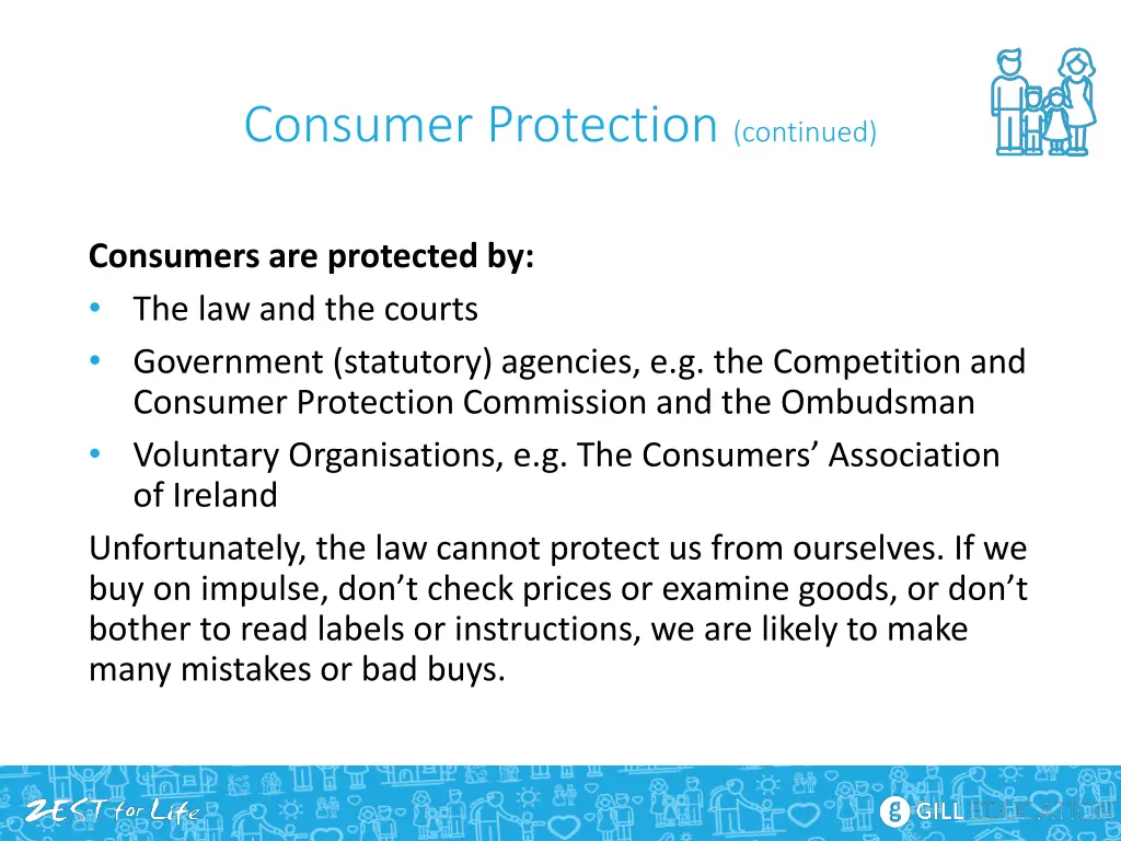 consumer protection continued