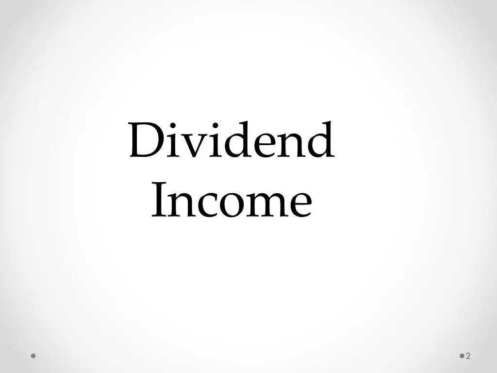 dividend income