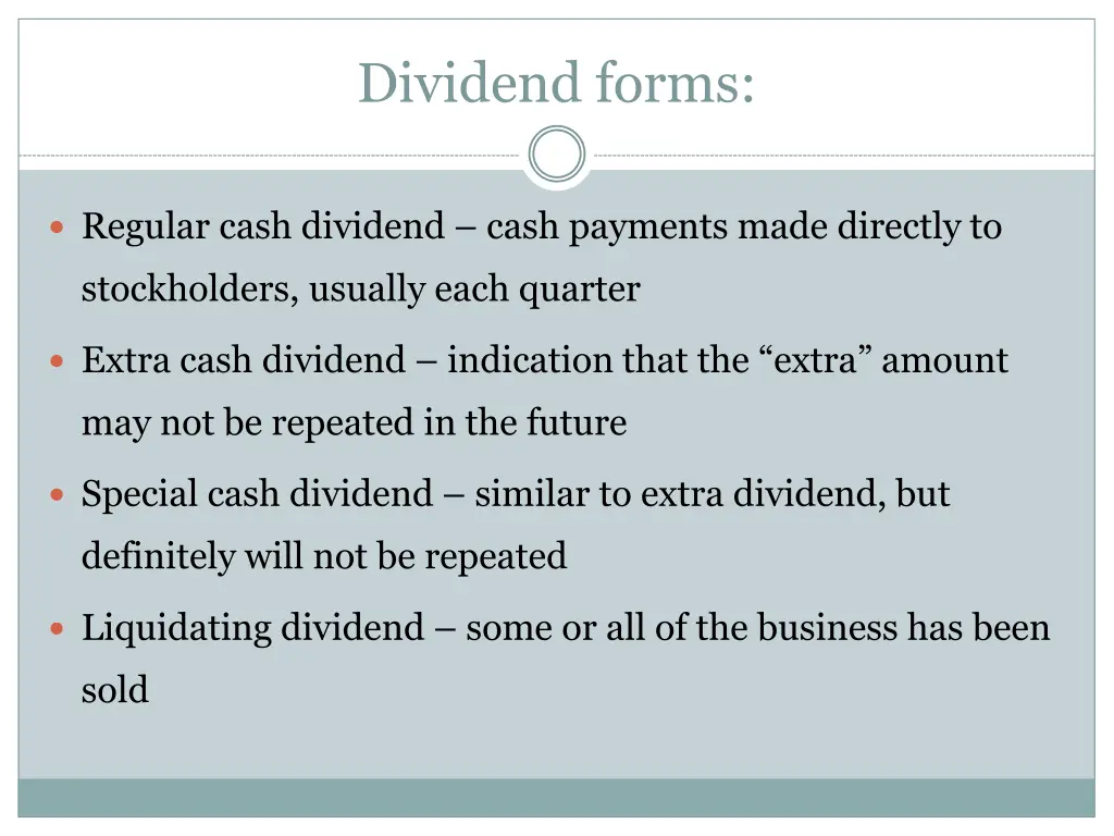 dividend forms