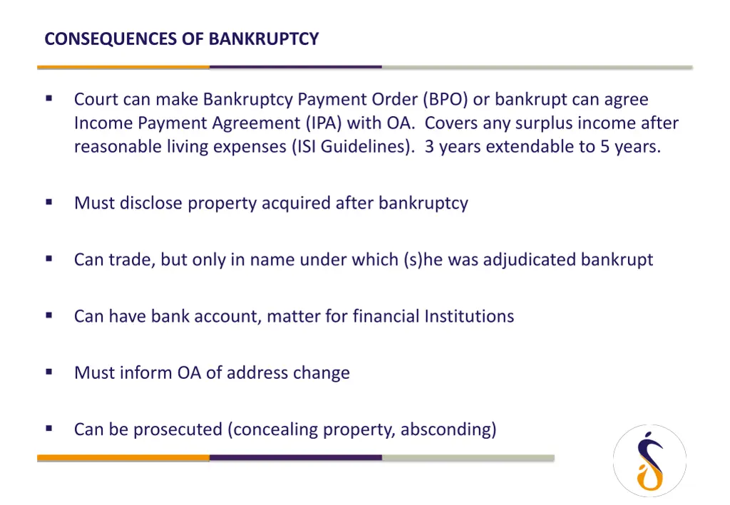 consequences of bankruptcy 1