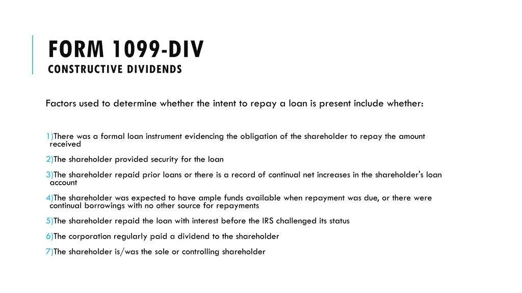 form 1099 div constructive dividends 1