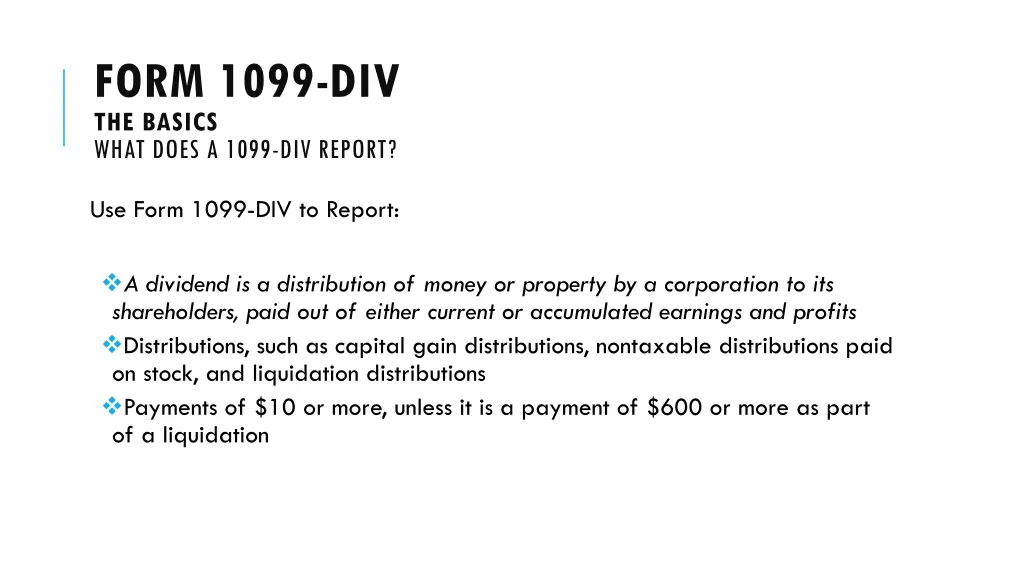 form 1099 div the basics what does a 1099