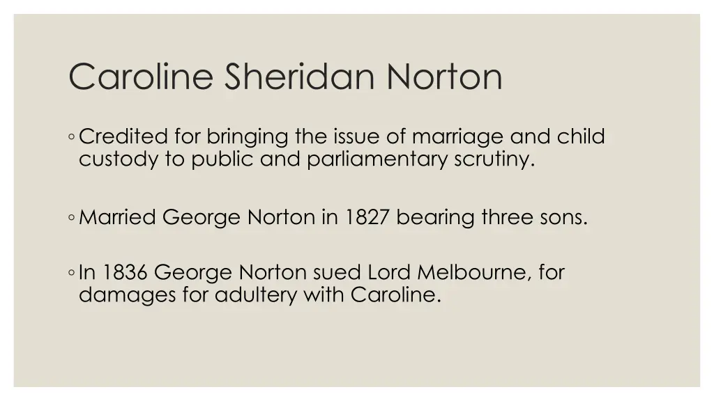 caroline sheridan norton