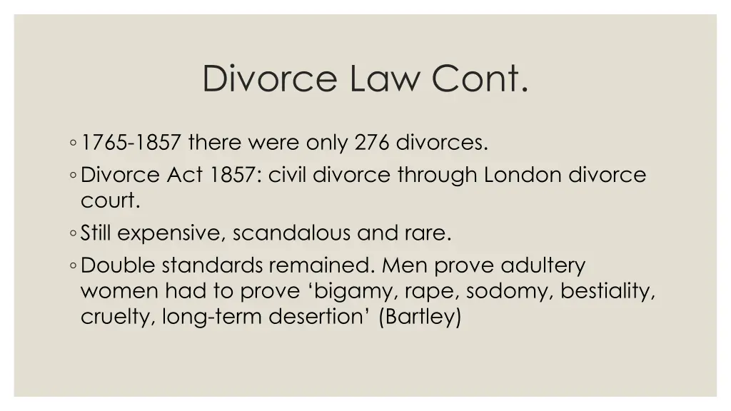 divorce law cont