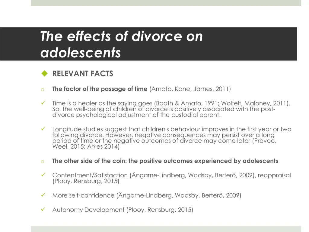 the effects of divorce on adolescents 4