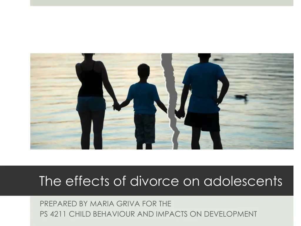 the effects of divorce on adolescents