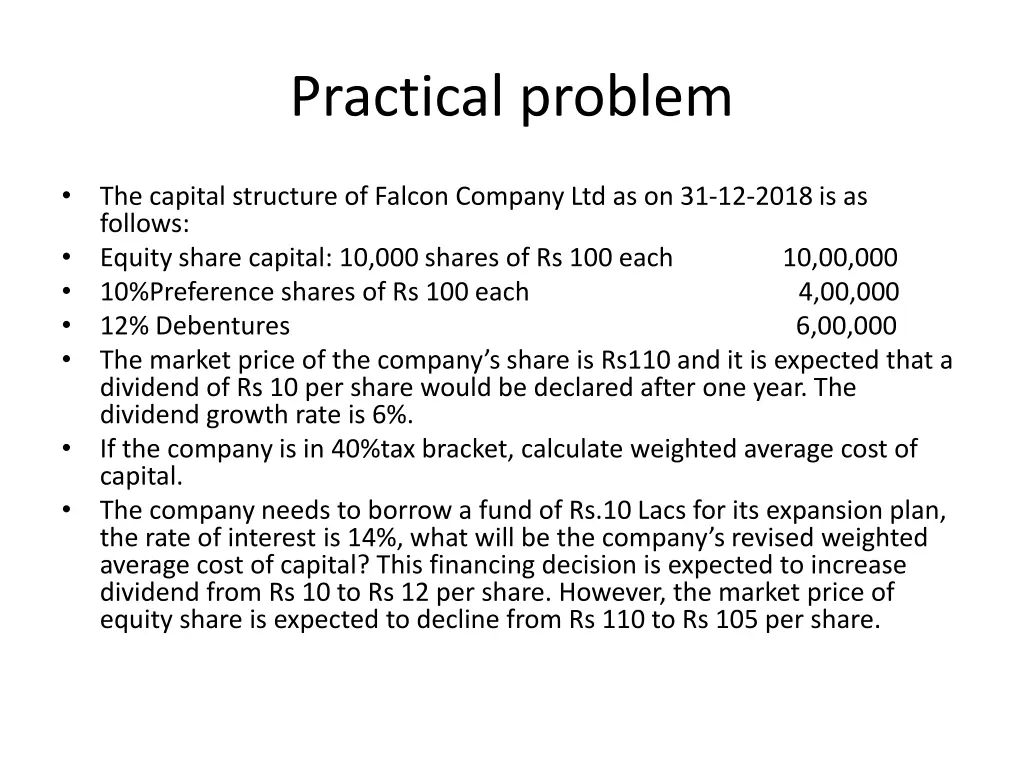 practical problem 2