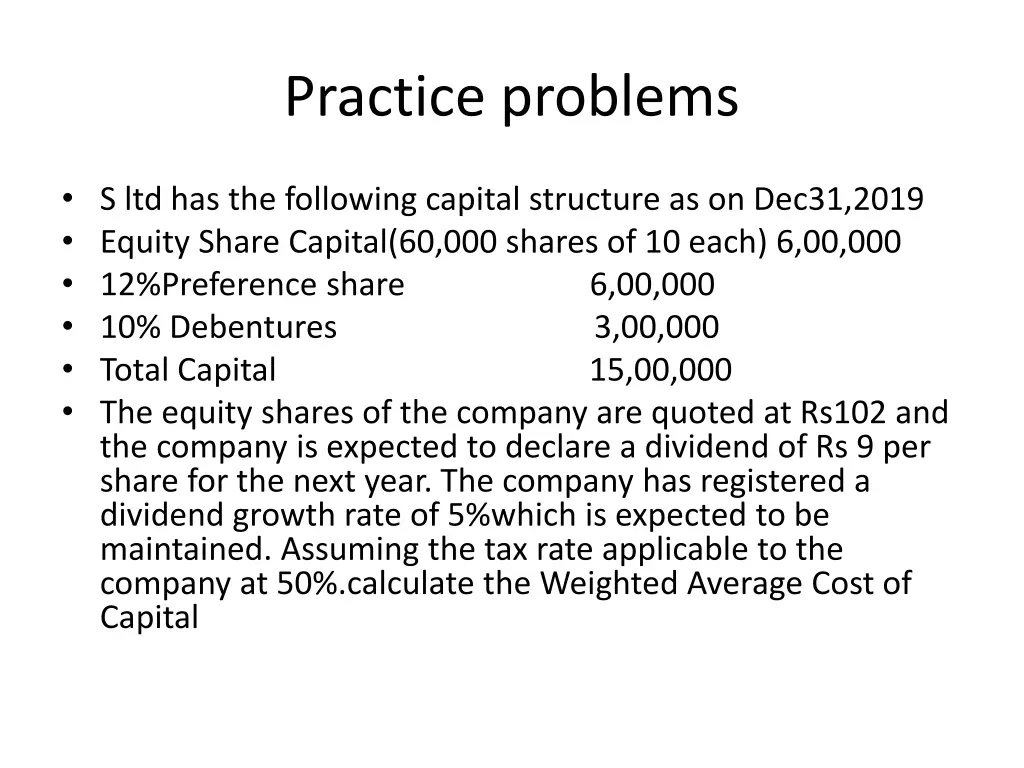 practice problems 4