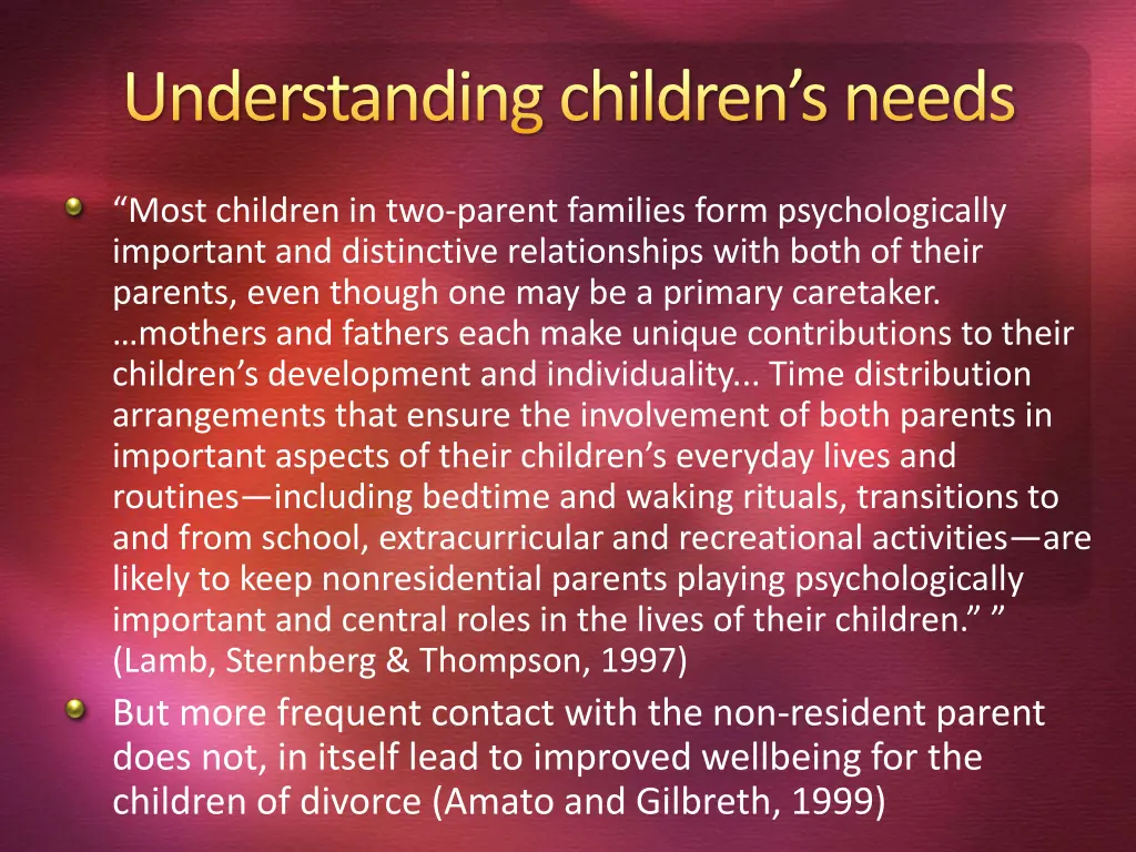 understanding children s needs