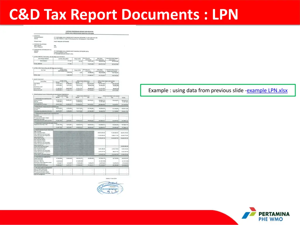 c d tax report documents lpn