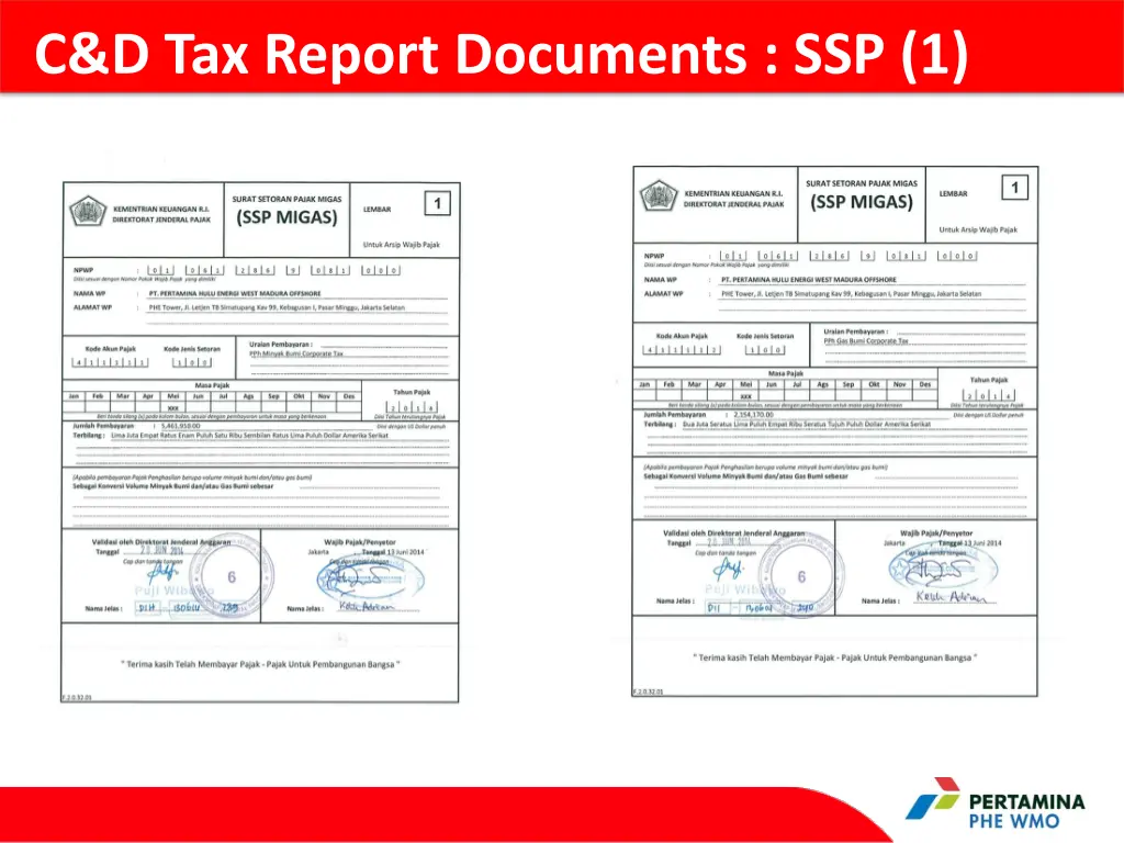 c d tax report documents ssp 1