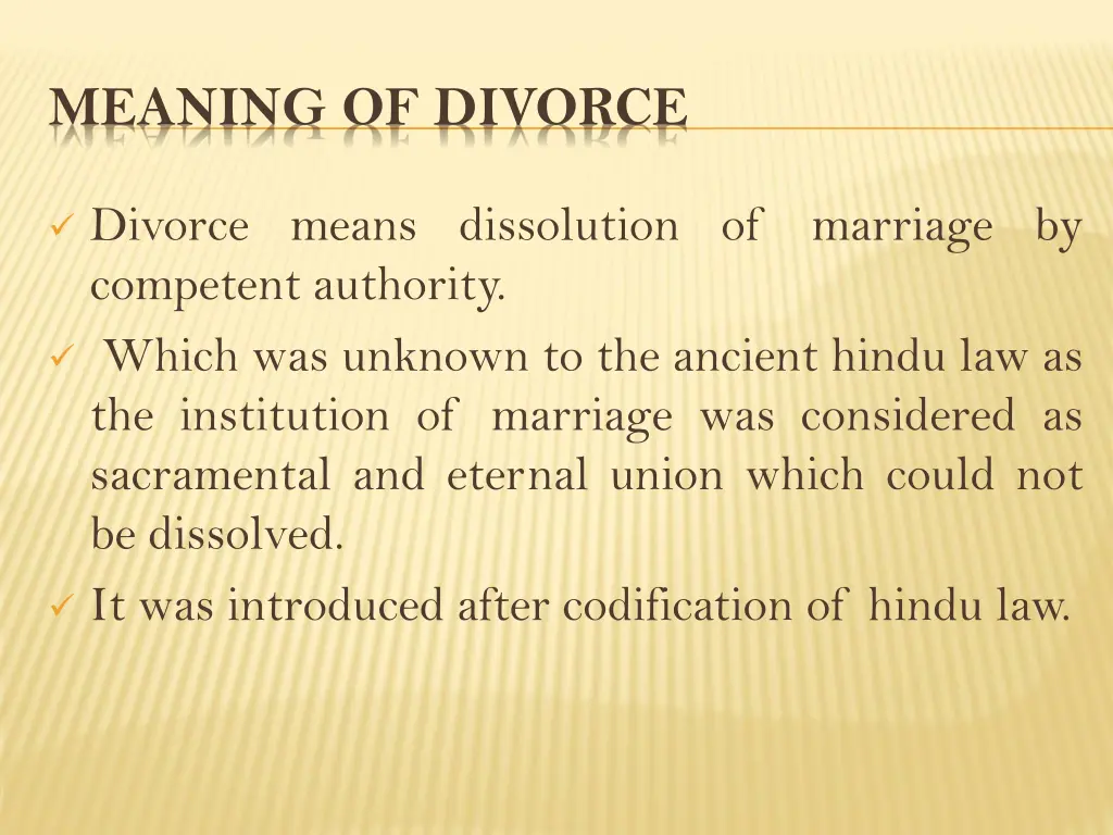 meaning of divorce