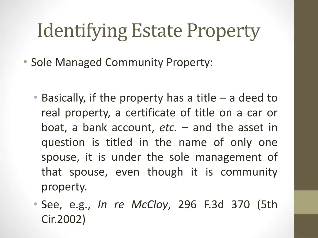 identifying estate property 5