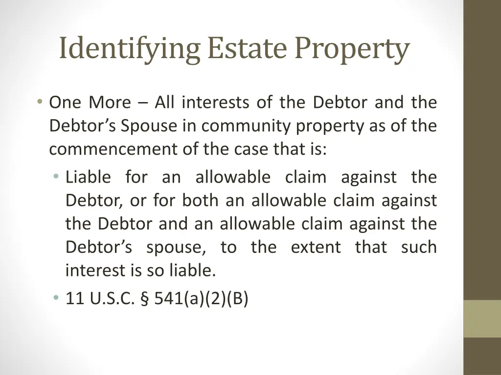 identifying estate property 6