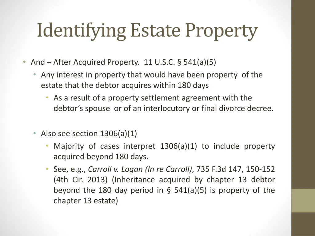 identifying estate property 7