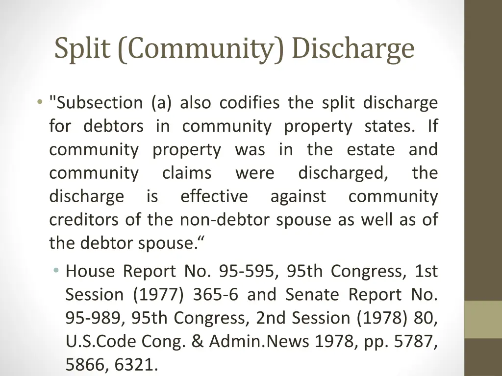 split community discharge 1