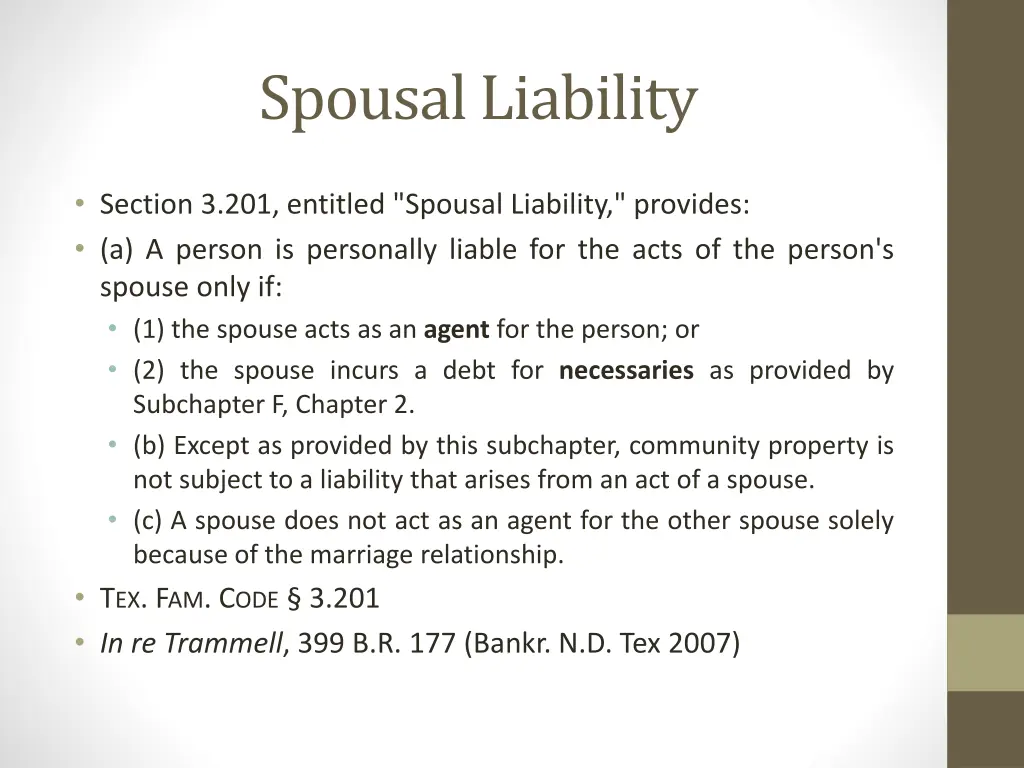 spousal liability 2