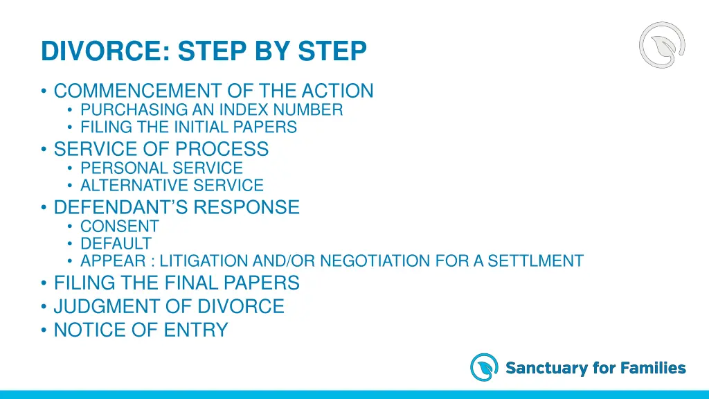 divorce step by step