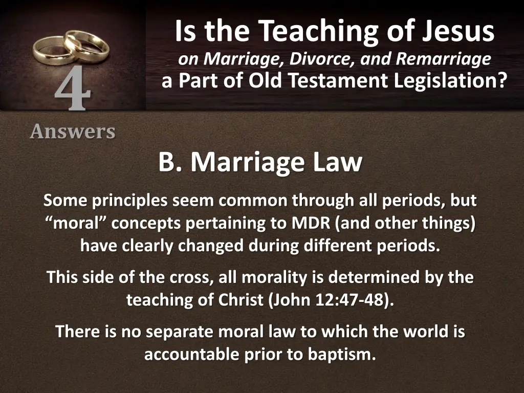 is the teaching of jesus on marriage divorce 15