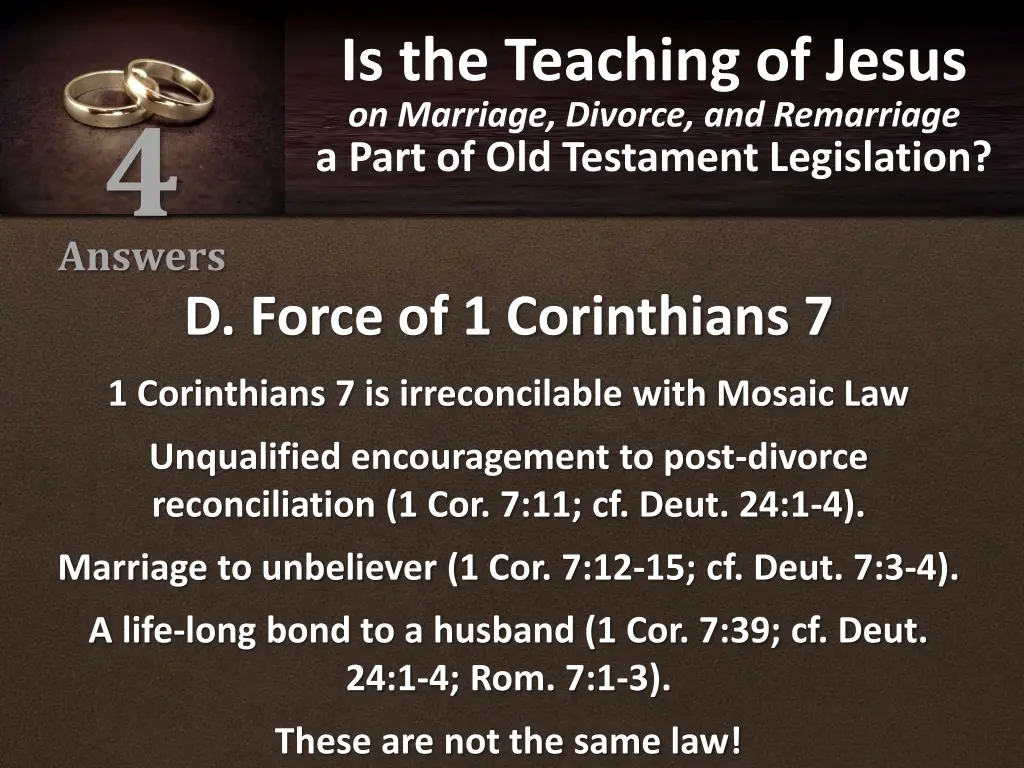 is the teaching of jesus on marriage divorce 27