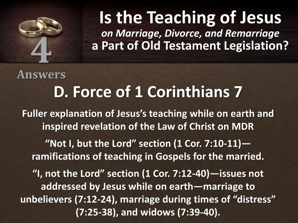 is the teaching of jesus on marriage divorce 29