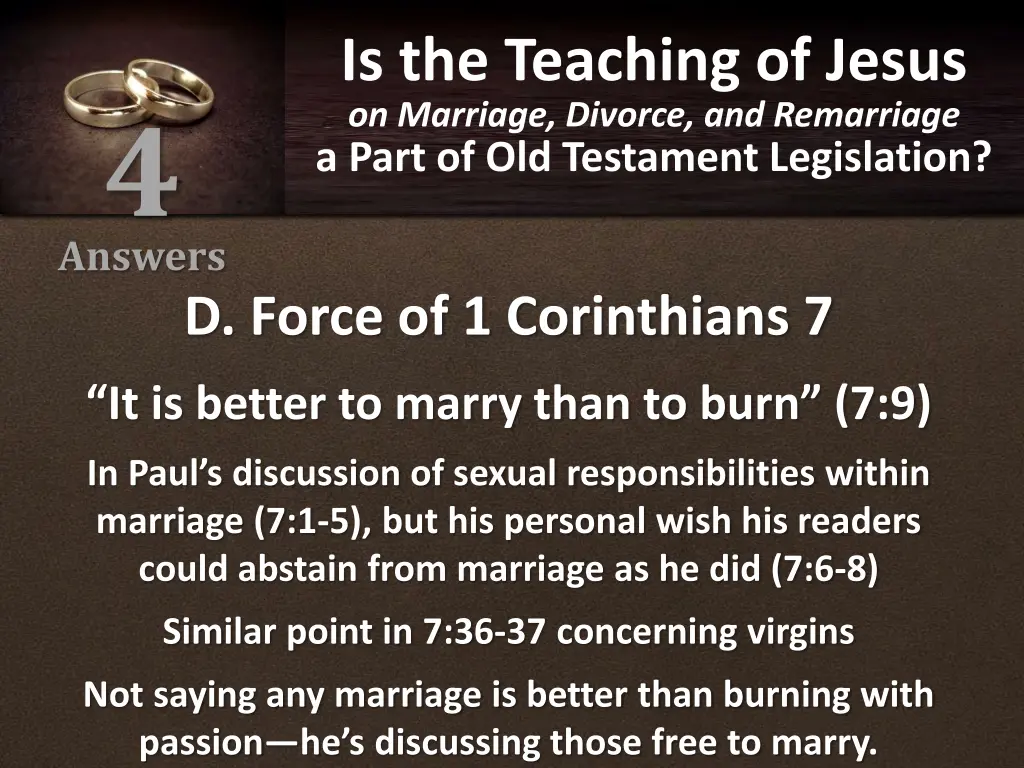 is the teaching of jesus on marriage divorce 31