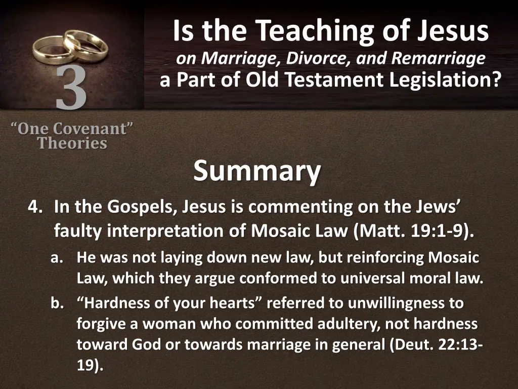 is the teaching of jesus on marriage divorce 4