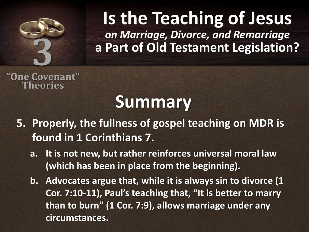 is the teaching of jesus on marriage divorce 5