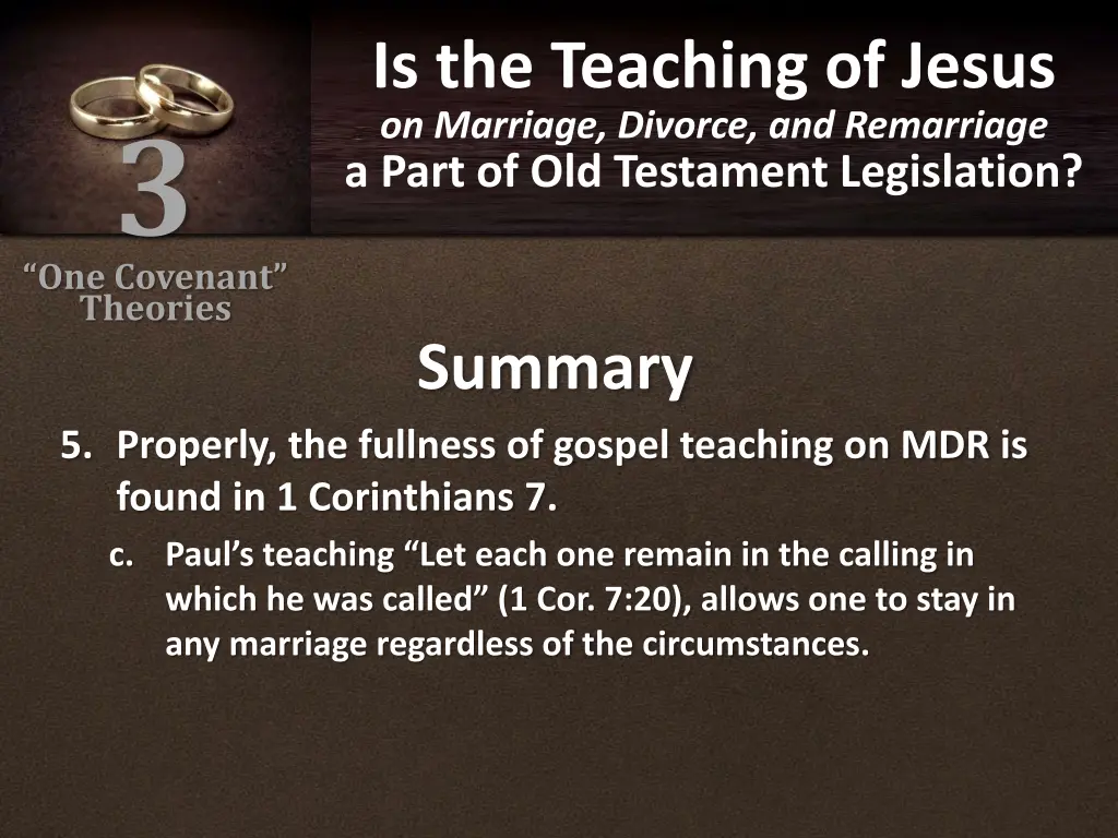 is the teaching of jesus on marriage divorce 6