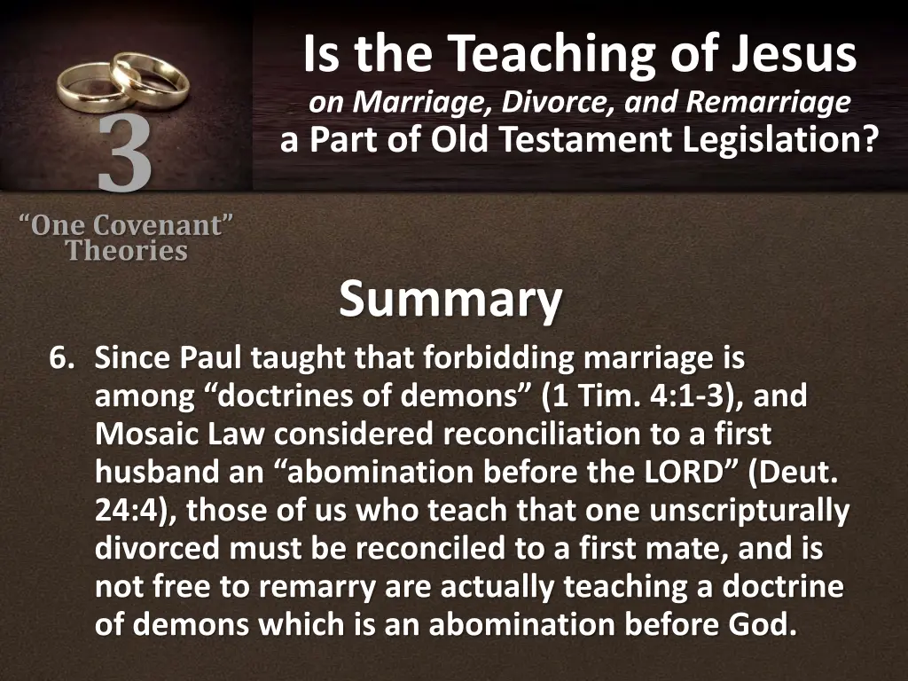 is the teaching of jesus on marriage divorce 7