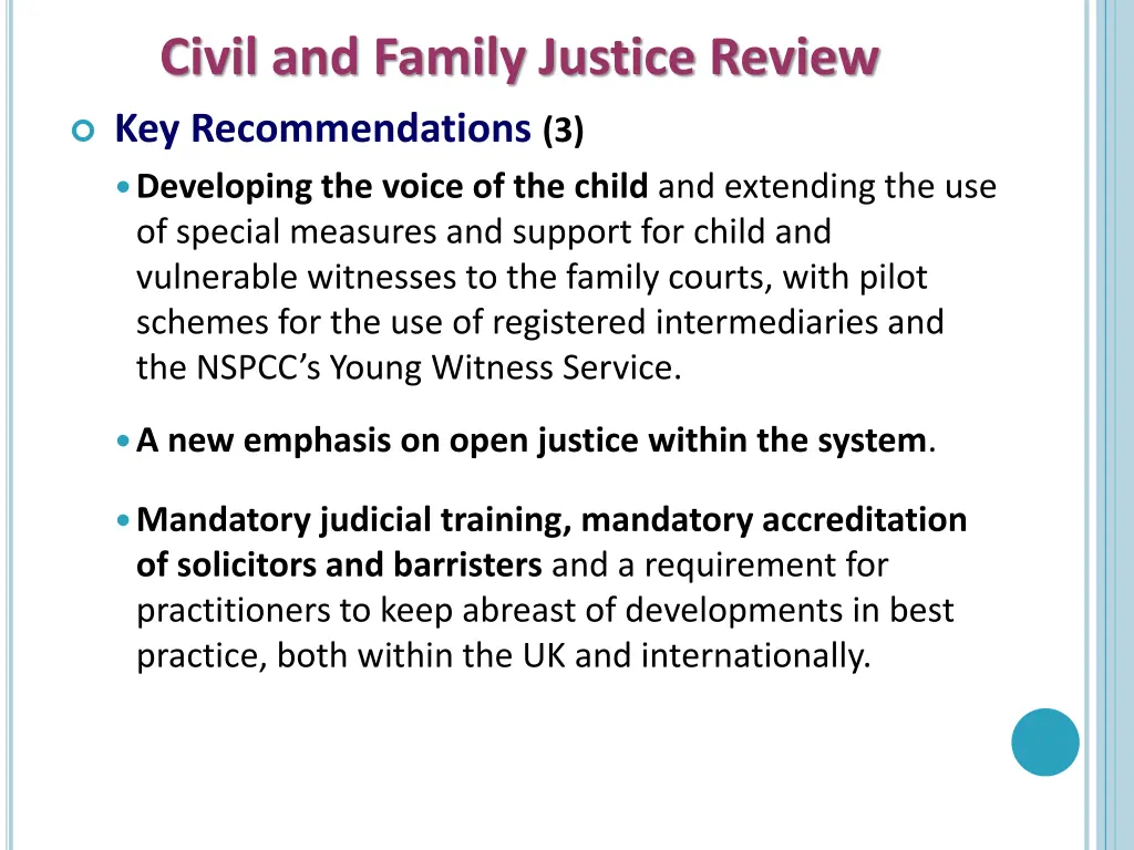 civil and family justice review 3