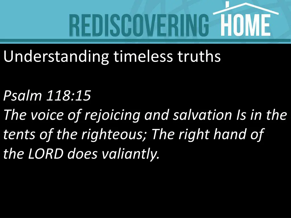 understanding timeless truths 15