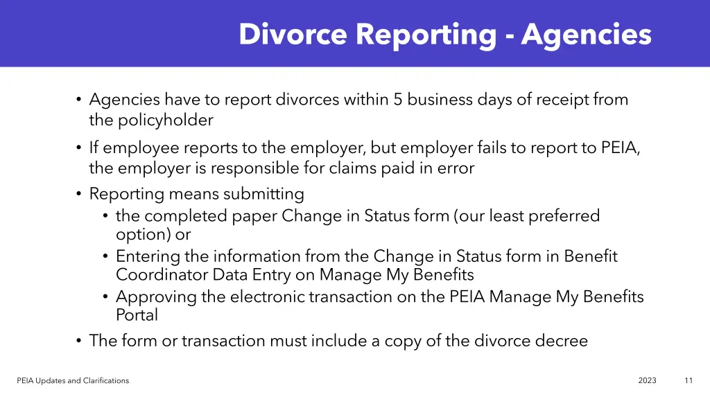 divorce reporting agencies