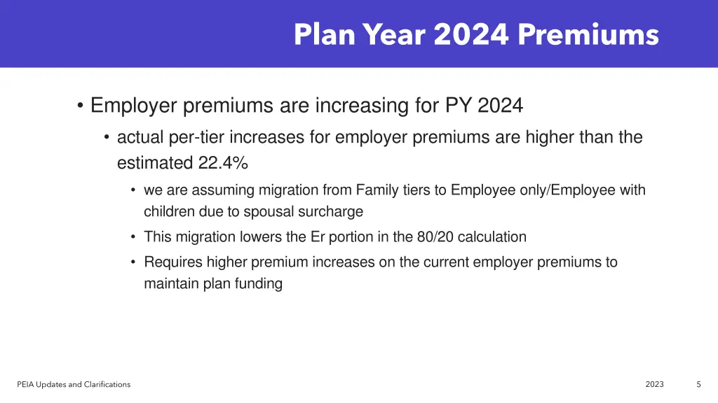 plan year 2024 premiums