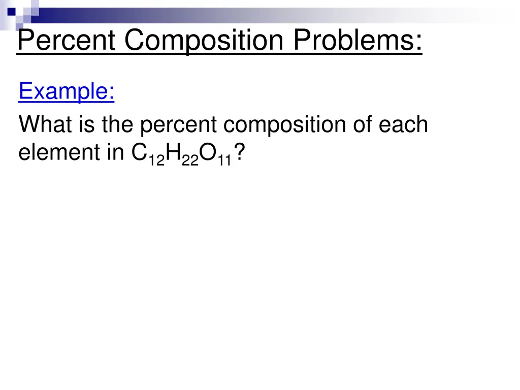 percent composition problems 4