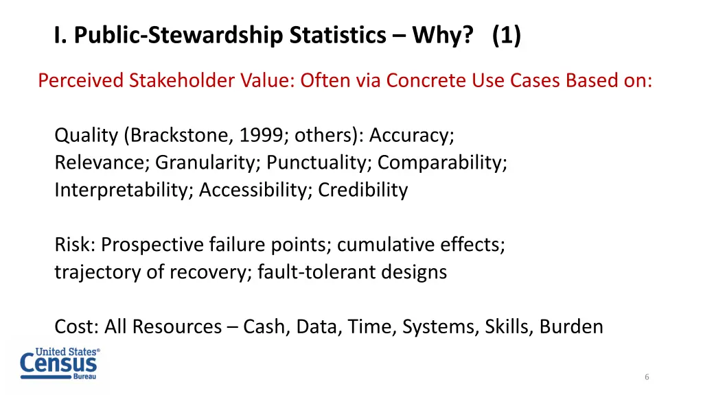 i public stewardship statistics why 1