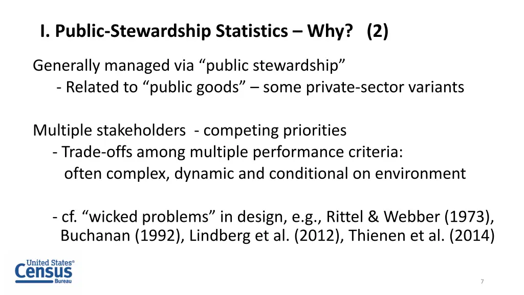 i public stewardship statistics why 2